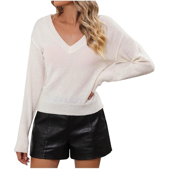 Forever 21 Sweaters - Forever 21 Women Tunic Oversized V-Neck Long Sleeve Sweater Size Medium